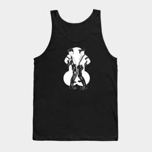 Leather men - dark BG Tank Top